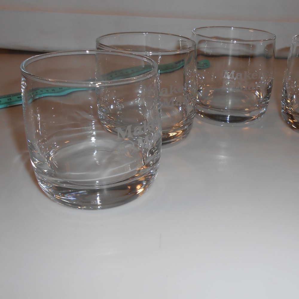 (4) Count Lot Of Maker's Mark S IV Bourbon Glasses